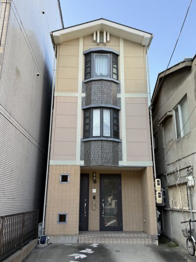 大阪市港区　外壁塗装工事前