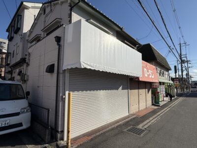 高槻市　テント塗装