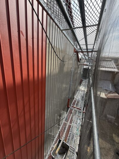 木目鋼板 上塗り1回 無機塗料 グランセラトップ2液ファイン