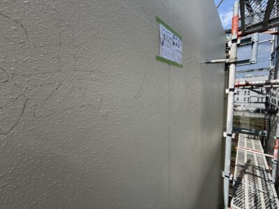 吹田市　外壁書き文字
